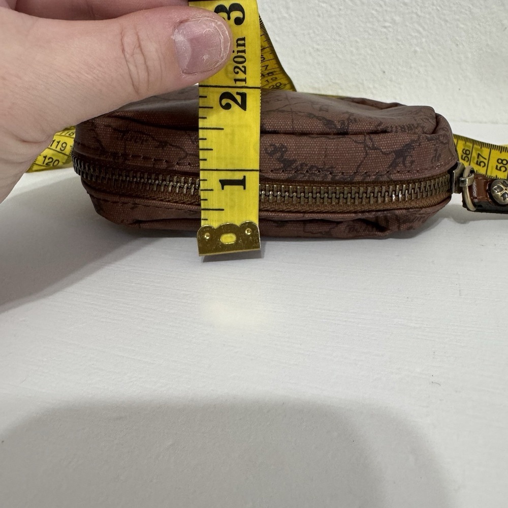 Patricia Nash Brown Leather Signature Map Small Zipper Pouch‎ - Picture 8 of 11